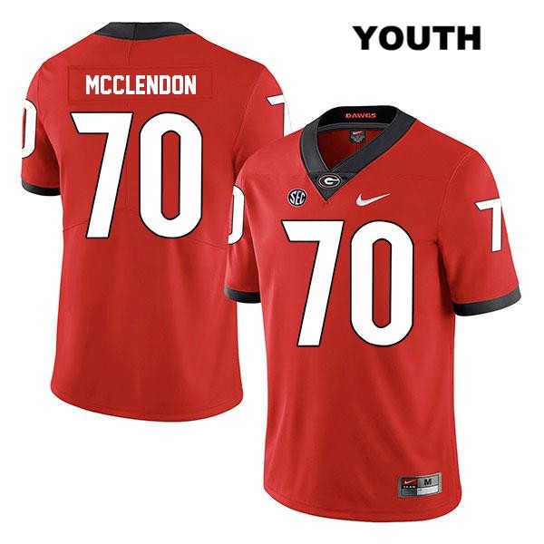 Georgia Bulldogs Youth Warren McClendon #70 NCAA Legend Authentic Red Nike Stitched College Football Jersey SWS3456FJ